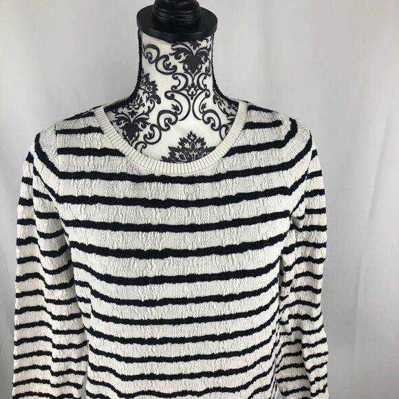Anthropologie Postmark Walkrite Striped Knit Top - Picture 2 of 8